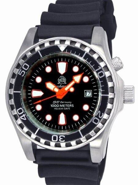 Tauchmeister Automatic, 1000m Dive Watch with Helium Release Valve and Sapphire Crystal #T0283