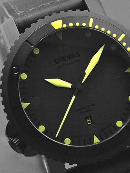 DIEVAS German Made Shadow 500m WR Watch with Hardened 6Steel Case 1