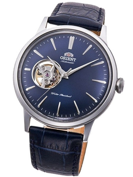 ORIENT Automatic Open Heart 腕時計 本体 Orient Bambino Open-Heart Automatic Watch with Blue Dial and