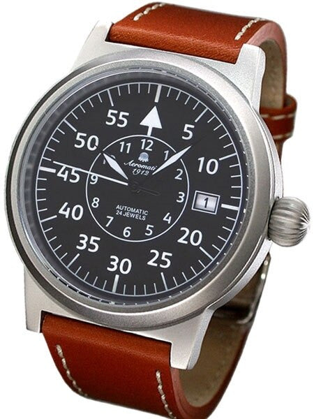 Aeromatic 1912 Beobachter Aviator Automatic Watch with Onion Crown