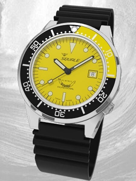 Squale 500 meter Professional Swiss Automatic Dive watch with Sapphire Crystal #1521-026-Y