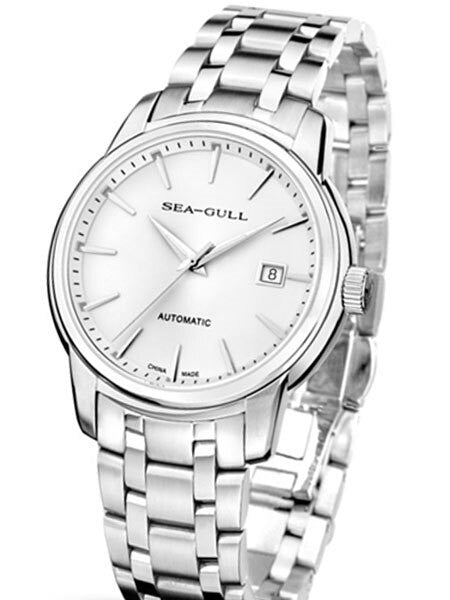 Sea-Gull 41mm Automatic Dress Watch with Bracelet and Sapphire Crystal #816.421