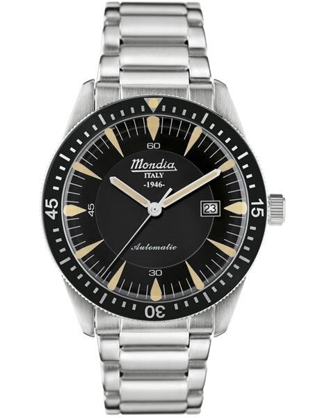 Mondia 1946 Automatic Watch with Black Dial #MI760SS-01BK-BM
