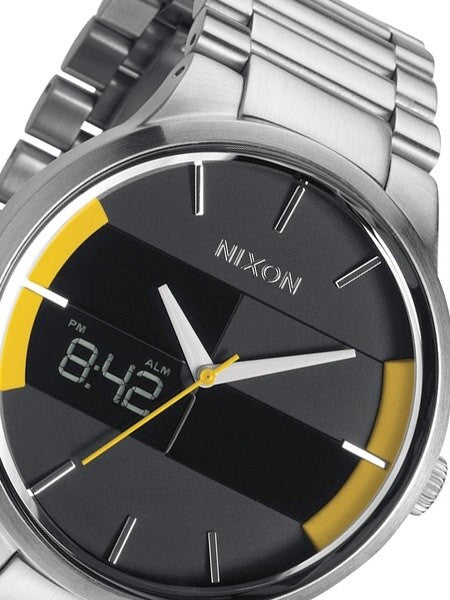 Nixon Spencer Grand Prix Quartz Dual Time Watch with Digital Alarm #A113-1227
