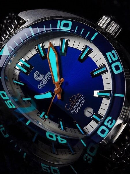 Ocean Crawler Core Diver Swiss Automatic Watch with AR Sapphire Crystal #CD-118