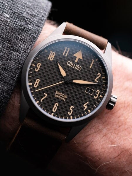 Collins Bronson Automatic Watch with 40mm Gun Metal PVD Case and AR Sapphire Crystal #CWA03