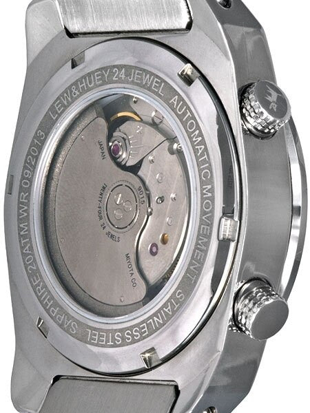 Lew and Huey 200 Meter Dual Crown Automatic Dive Watch with Strap and Bracelet #Acionna-BR