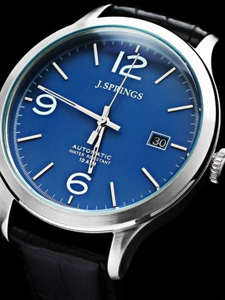 J. Springs Automatic Dress Watch with 42mm Case and Blue Dial #BEA017