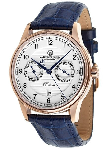 Melbourne Portsea Automatic Calendar Watch with White Dial, Sapphire Crystal #PS.40.A.CAL.04