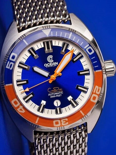 Ocean Crawler Core Diver Swiss Automatic Watch with AR Sapphire Crystal #CD-118