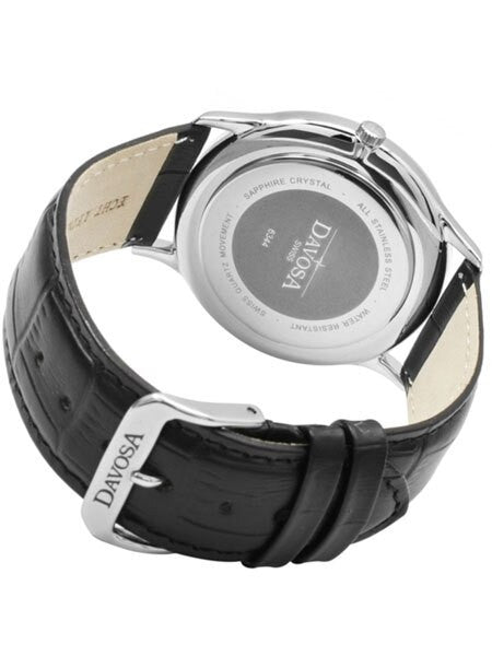 Davosa Flatline Quartz Watch with a 60 Second Sub-Dial and a White Dial #16248315
