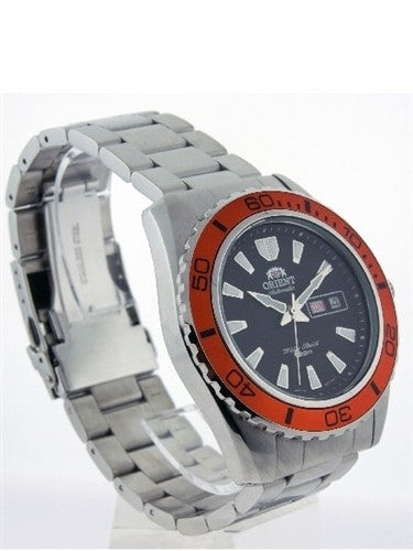 Scratch and Dent - Orient Mako II 21-Jewel Automatic Dive Watch with Orange Bezel #CEM75004B-SND1