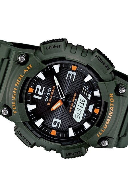 Casio Tough Solar-Light Powered World Time Chronograph Alarm #AQ-S810W-3AV