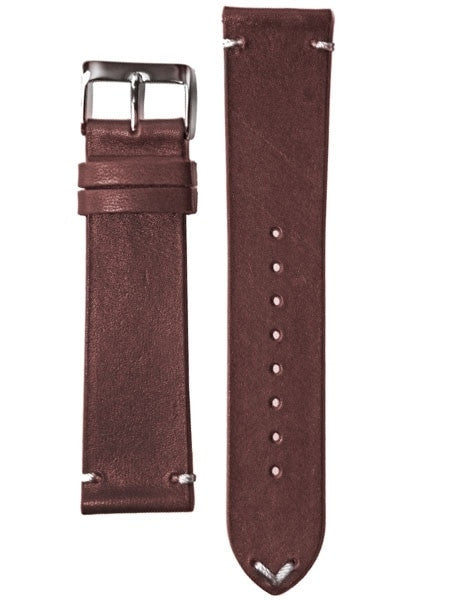 Horween Vintage Style Brown Calfskin Leather with Matching Lining and Hand-Stitching #INS-HOR02