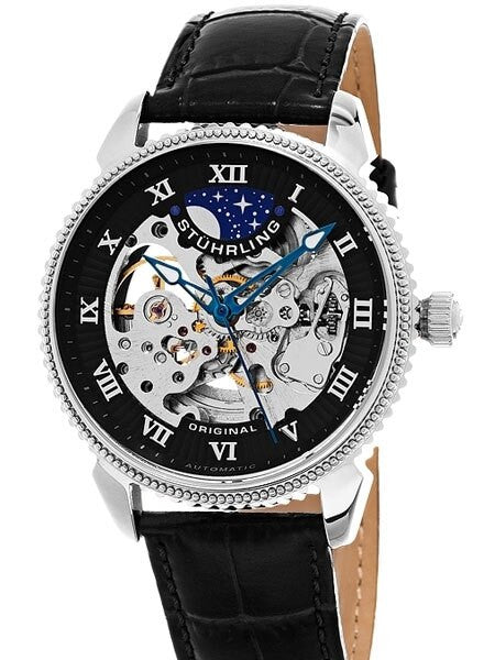 Stuhrling 40mm Special Reserve Automatic Watch with AM-PM Sub-Dial #835.02