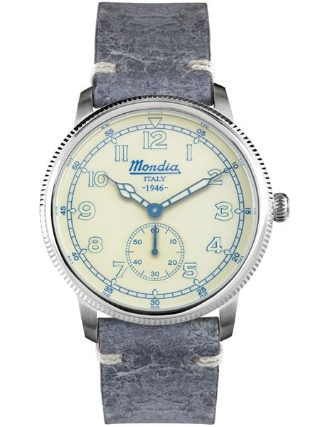 Mondia 1946 Quartz Watch with Coin-Edge Bezel #MI755SS-03BG-CP