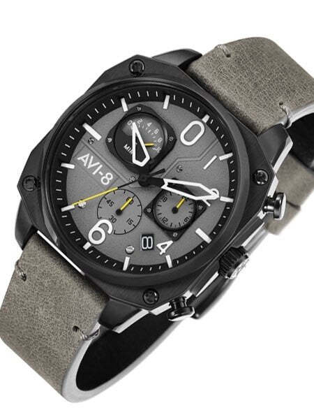 AVI-8 Hawker Hunter Retrograde Aviator Chronograph Watch #AV-4052-03