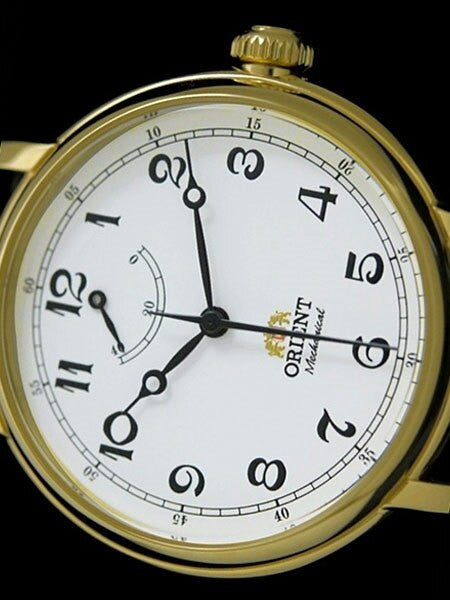 Orient Monarch Hand Winding Watch with White Dial and Power Reserve Indicator #DD03001W