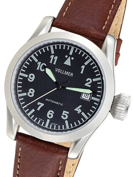 Vollmer V4 Elevon Swiss ETA Automatic with Sapphire Crystal, Hirsch Strap