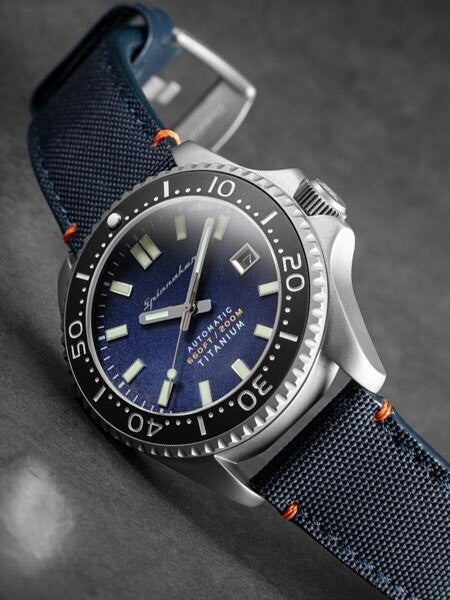 Spinnaker Tesei Titanium Automatic 200 Meter Dive Watch With Blue Dial SP-5061-02