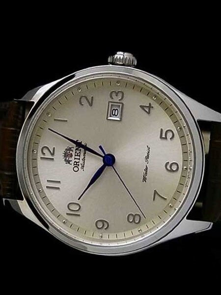 Orient Duke Automatic Watch with Beige Dial, Sapphire Crystal, Stainless Steel Case #ER2J004S