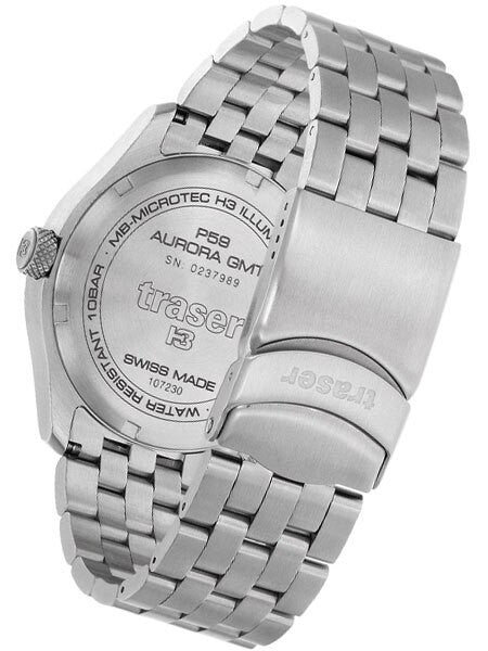 Traser P59 Aurora GMT, Dual-Time Watch with an Anti-Reflective Sapphire Crystal #107232