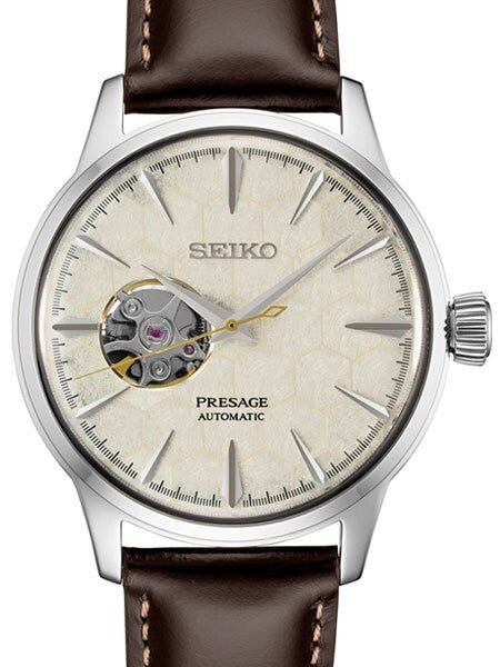 Seiko Presage Limited Edition "Star Bar" Automatic Dress Watch with Open Heart #SSA409