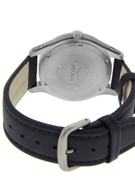 Boccia Mens Quartz Sport Watch with 42mm Titanium Case and Sapphire Crystal #3555-01