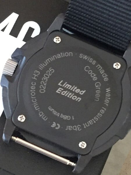 Traser Code Green Watch with Green Tritium Illumination and Black Nylon Strap #106105