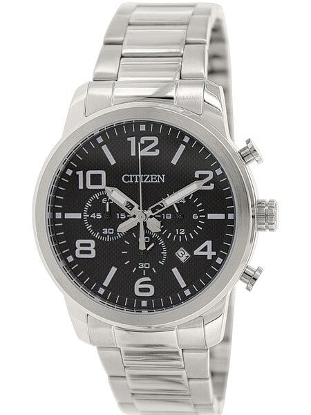Citizen Quartz Chronograph Watch with Stopwatch, 24-Hour Sub-Dial #AN8050-51E