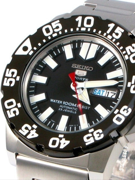 Seiko 5 Sports Automatic Dive Watch with Matching Bracelet #SNZF51K1