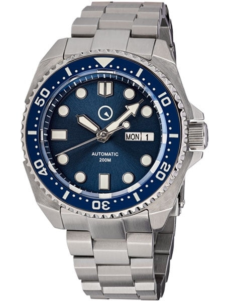 Islander Blue Automatic Dive Watch with AR Double-Dome Sapphire Crystal, and Luminous Ceramic Bezel Insert #ISL-55