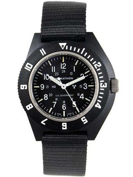 Marathon Swiss Made Quartz Military Navigator Pilot Watch with Tritium Illumination #WW194001