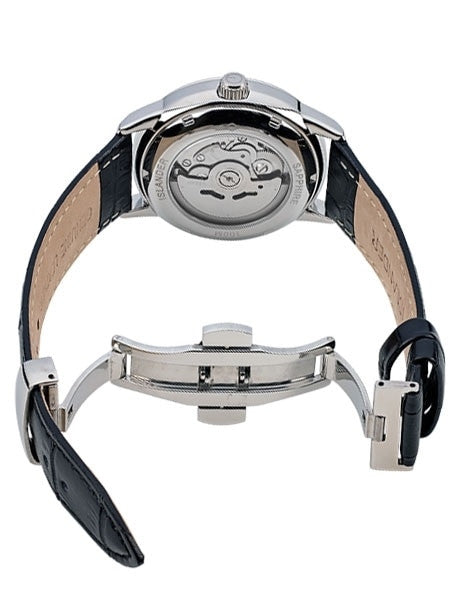Islander Automatic Dress Watch with Pinstripe Blue Dial, AR Sapphire Crystal #ISL-33