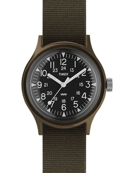 Timex 34mm MK1 Resin Quartz Watch with Black Dial and Nylon Strap #TW2P88400VQ