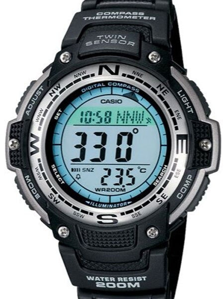 Casio Digital Compass Twin Sensor Sports Watch with Temperature #SGW-100-1V