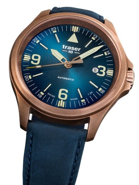Traser P67 Officer Pro Swiss Automatic Watch with a Vintage Bronze Case, AR Sapphire Crystal #108074