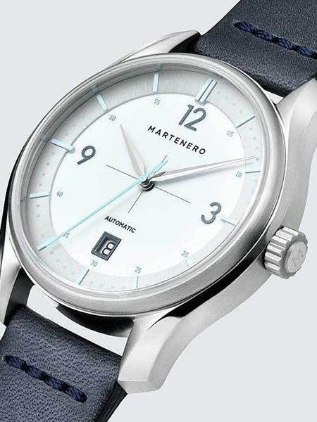 Martenero Kerrison Automatic Watch with Silver Dial, Sapphire Crystal #KER002