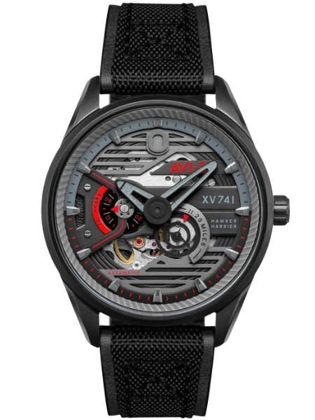 AVI-8 Stealth Black, 21-Jewel Automatic Pilot Watch, AR Sapphire Crystal #AV-4074-03