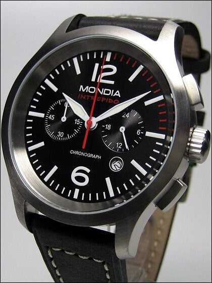 Mondia Intrepido Sport Chronograph Watch with 24-Hour Sub-Dial, 42mm Case #1-669-1