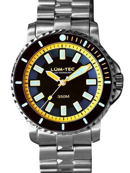 Lum-Tec 43mm Swiss Automatic, Anti-Magnetic 350 meter Dive Watch #350M-3