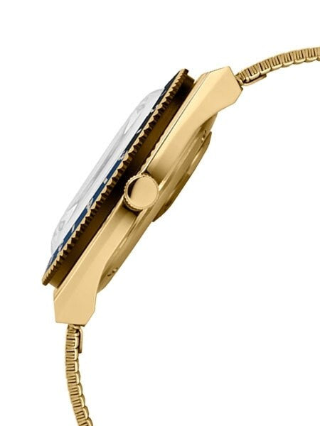 Q Timex Reissue of 1970's 38mm Yellow Goldtone Bracelet Watch #TW2U61400ZV