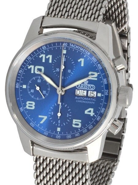 Aristo Swiss Valjoux 7750 Automatic Chronograph Watch #4H174M