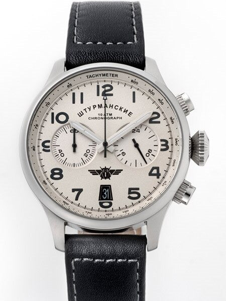 Sturmanskie Space Pioneers Quartz Chronograph Watch with 24-hour Sub-Dial #3355852