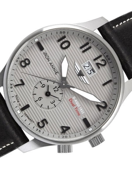 Iron Annie Big Date, Dual Time Pilot Watch with Two Crowns #5640-4
