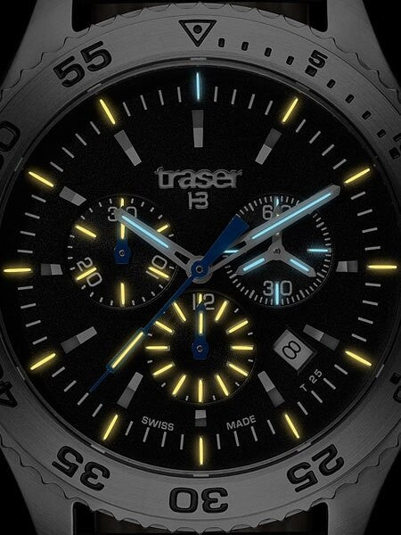 Traser Swiss Made Aurora Chronograph Watch with 46mm SS Case #106832