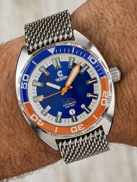 Ocean Crawler Core Diver Swiss Automatic Watch with AR Sapphire Crystal #CD-118
