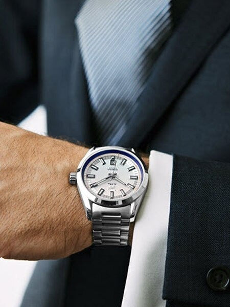Lew and Huey Sporty Cerberus Automatic Dress Watch with 42mm SS Case  #Cerberus_white