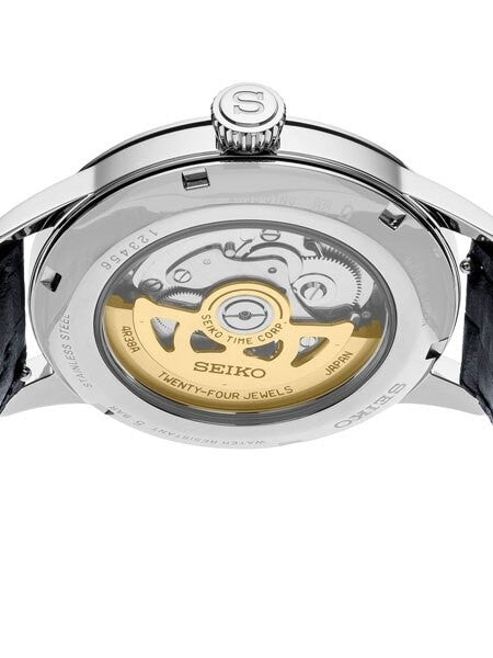 Seiko Presage Blue Automatic Dress Watch with Open Heart #SSA405