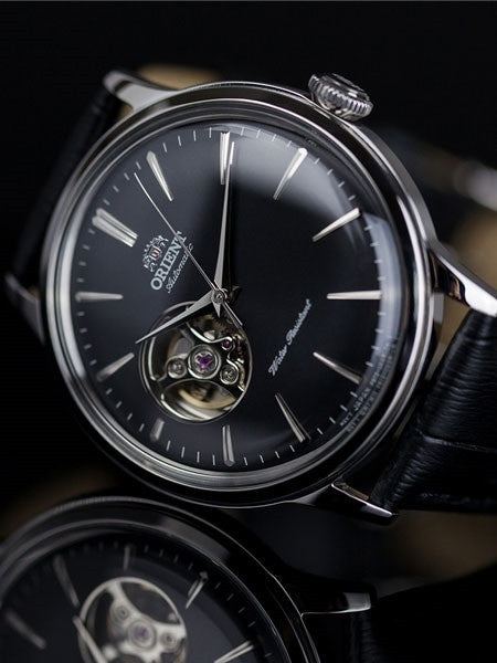 Orient Open-Heart Automatic Dress Watch with Black Dial #RA-AG0004B10A